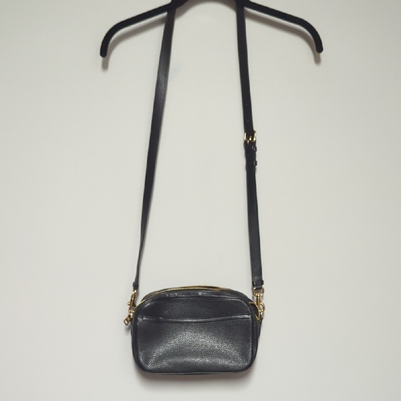 Coach Black Crossbody Bag with Gold Accents - Picture 4 of 9